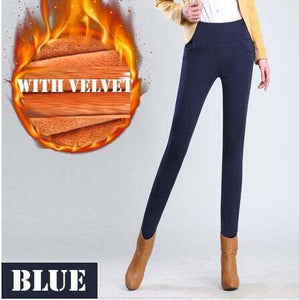 WKOUD Winter Leggings Women Plus Size High Wais