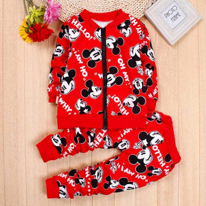 Mickey Minnie Toddler Girls Clothes Autumn Kids Boys Outfit 2PCS