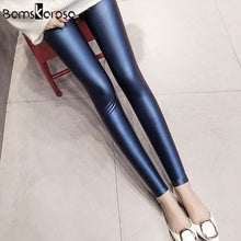 Charger l&#39;image dans la galerie, PU Faux Leather Leggings 2019 Women Fleece Pencil