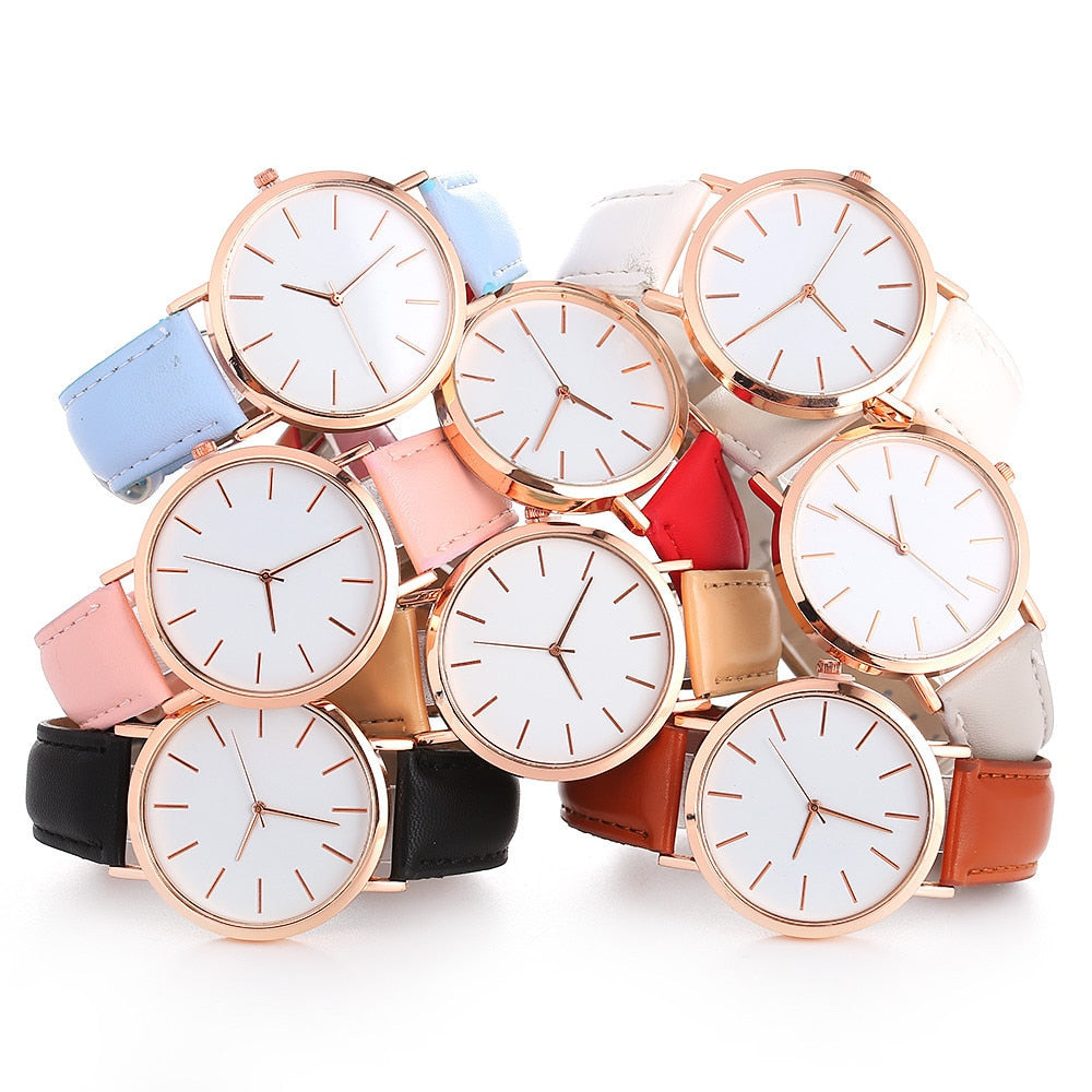 Women Watches Fashion Rose Gold Minimalism Simple