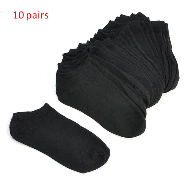 10 Pairs Women Socks Breathable Sports socks Solid Color Boat